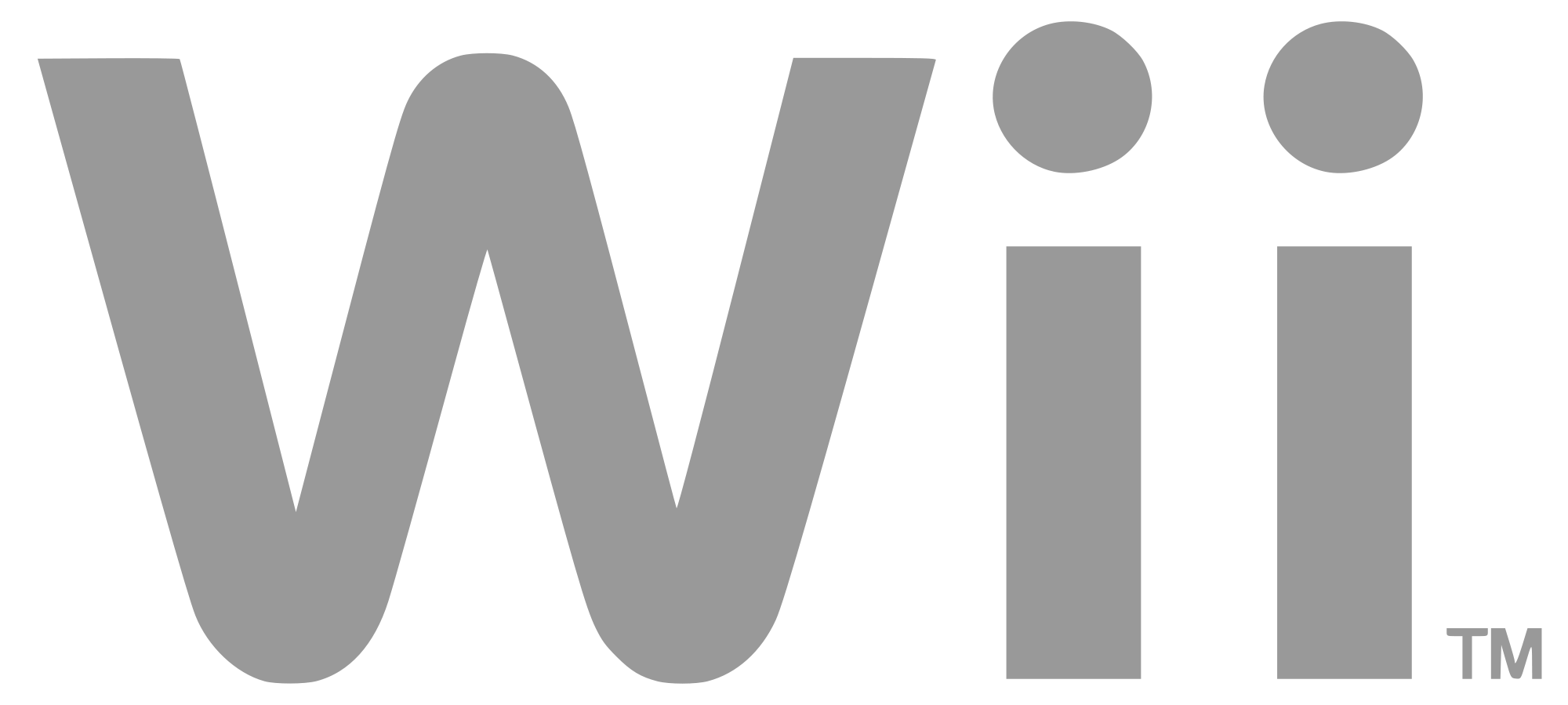 The logo of WWii in gray letters with a stylized letter 'W' and two dots above the 'i' on a black background.
