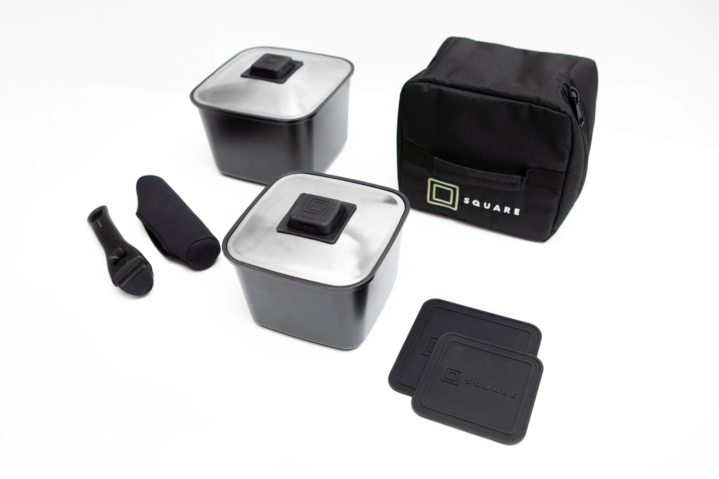 Square Cookware Stackable Pot Set
