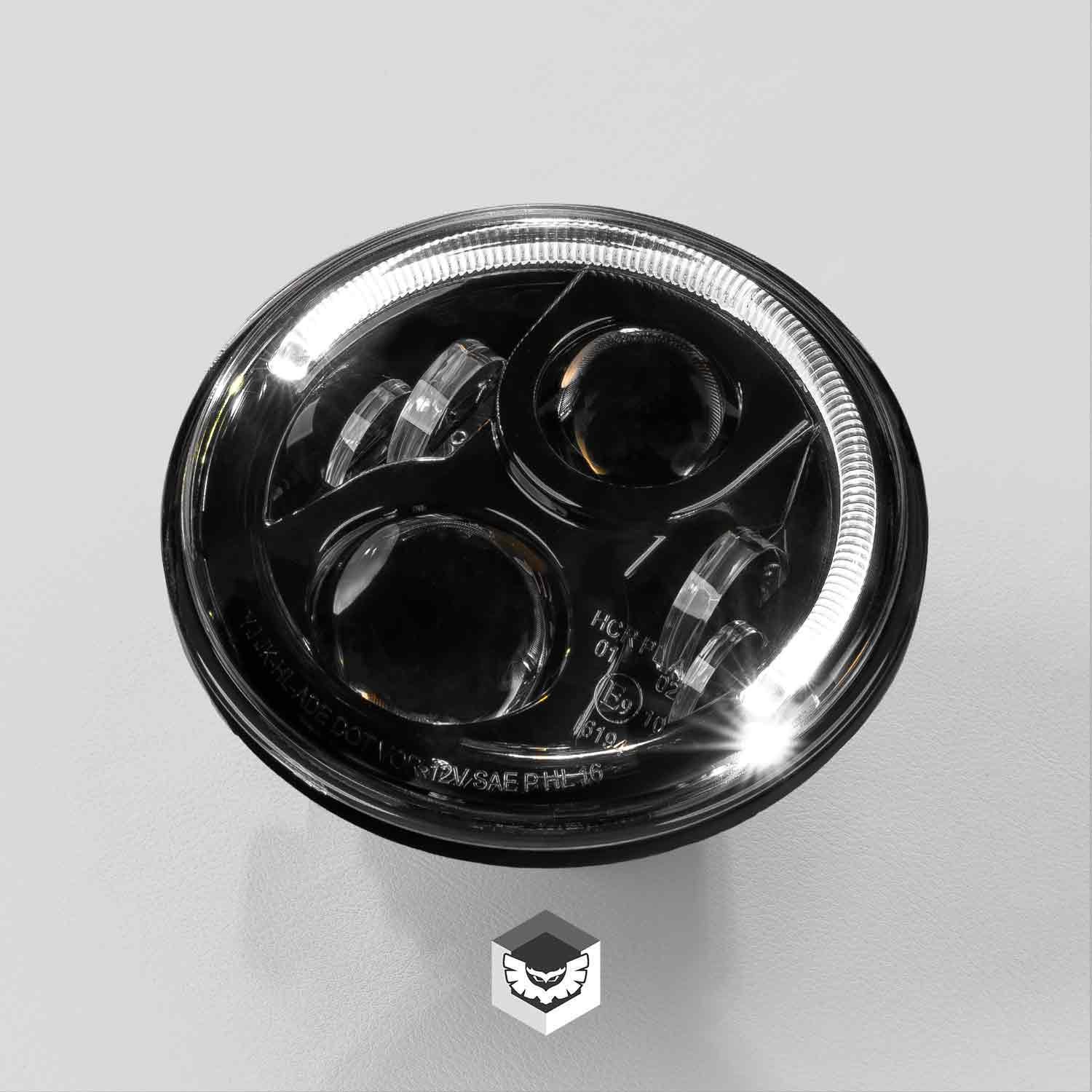STEDI 7" Carbon Black LED Headlight
