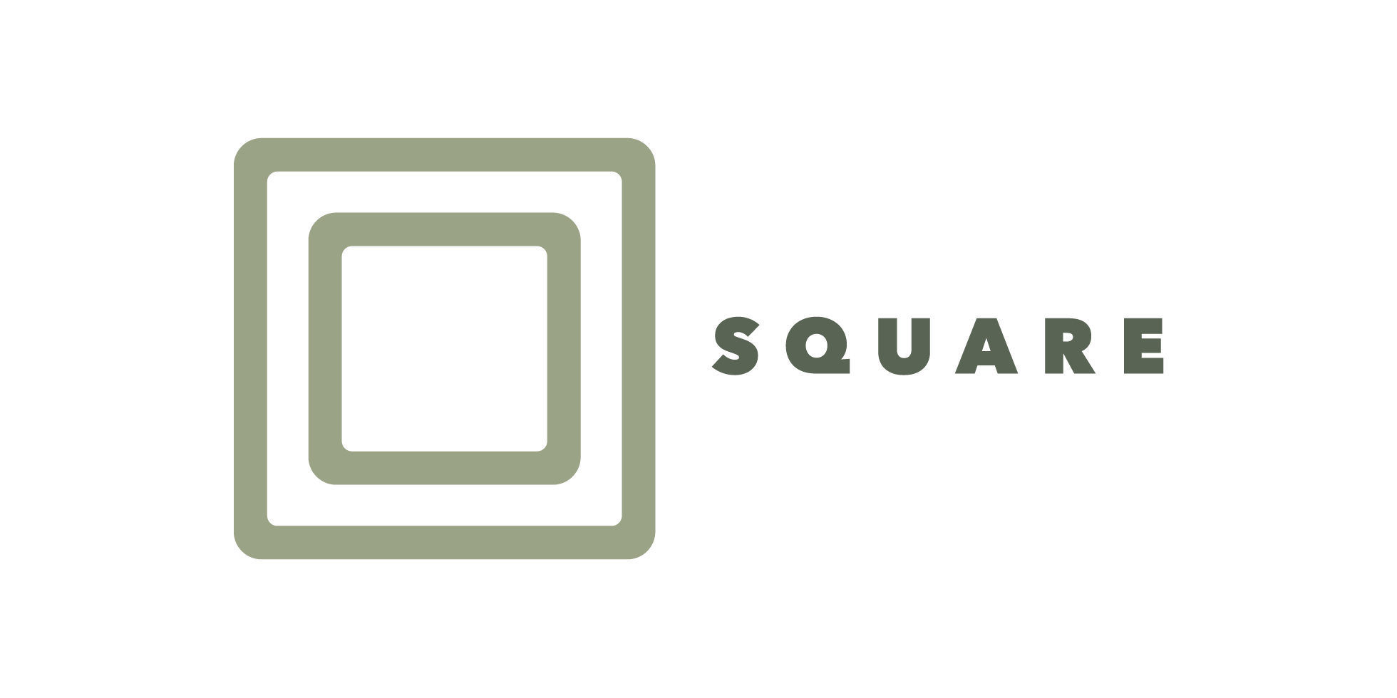 A logo featuring three overlapping squares next to the word 'SQUARE' in capital letters.