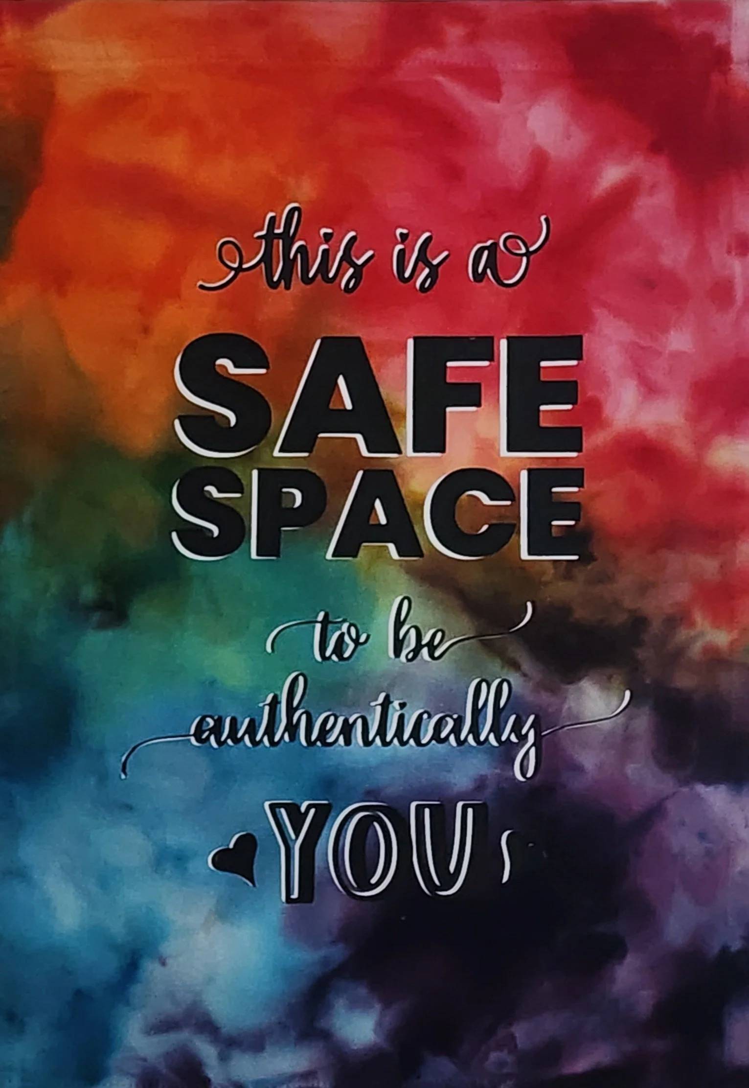 banner talking about feeling safe and being authentically oneself in counseling in Harrisonburg, VA