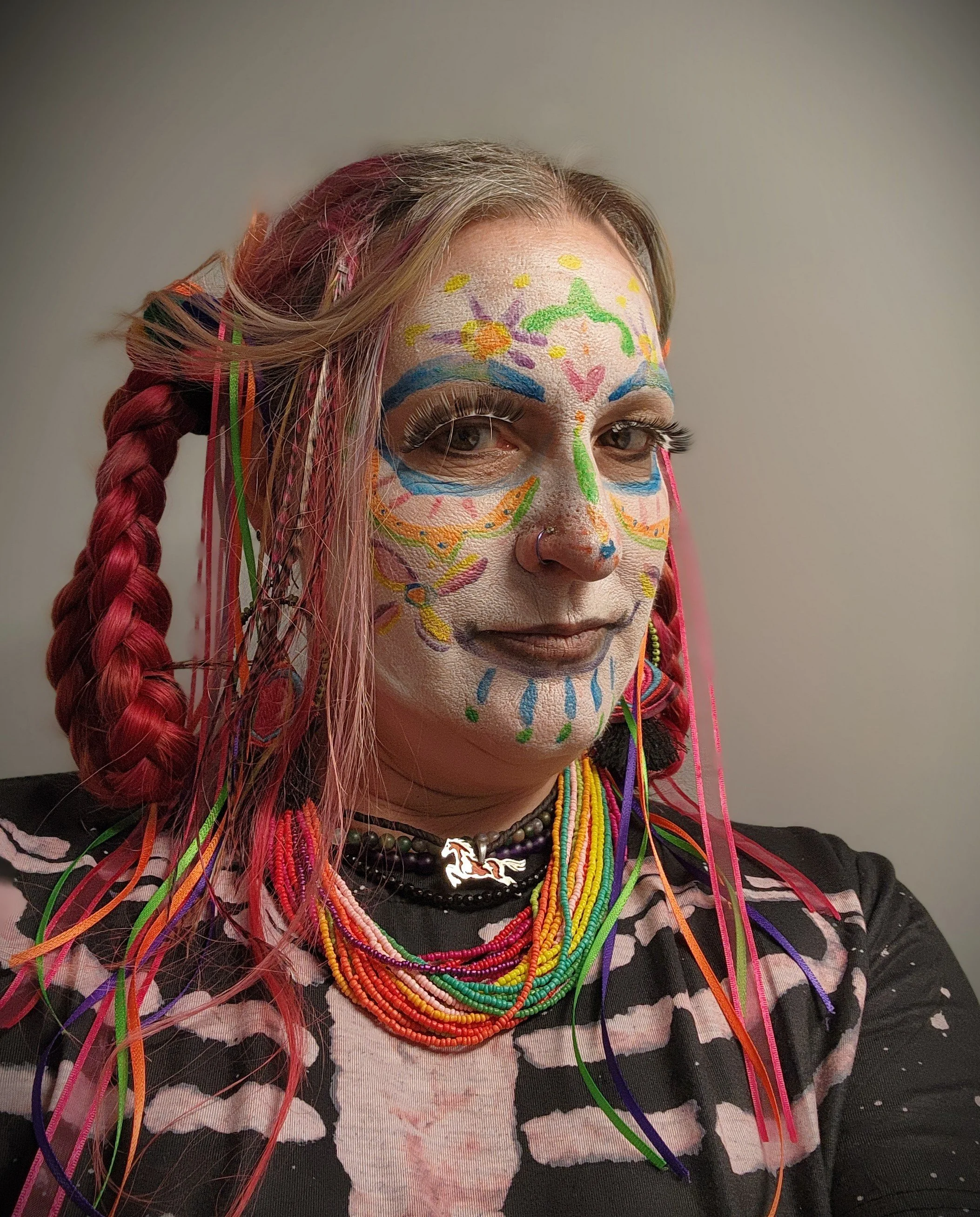 teen therapist in Harrisonburg VA dressed for Day of the Dead