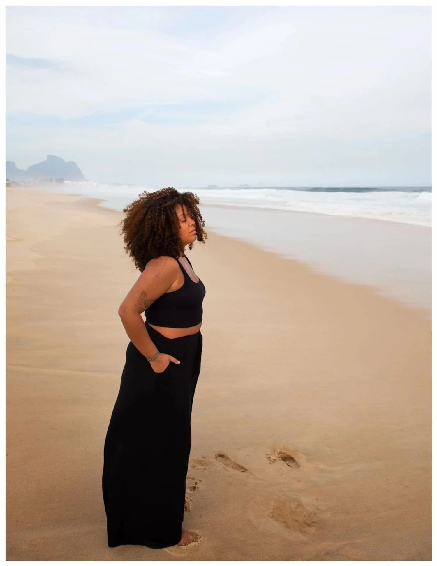 Calm moment of reflection for a woman seeking counselling support