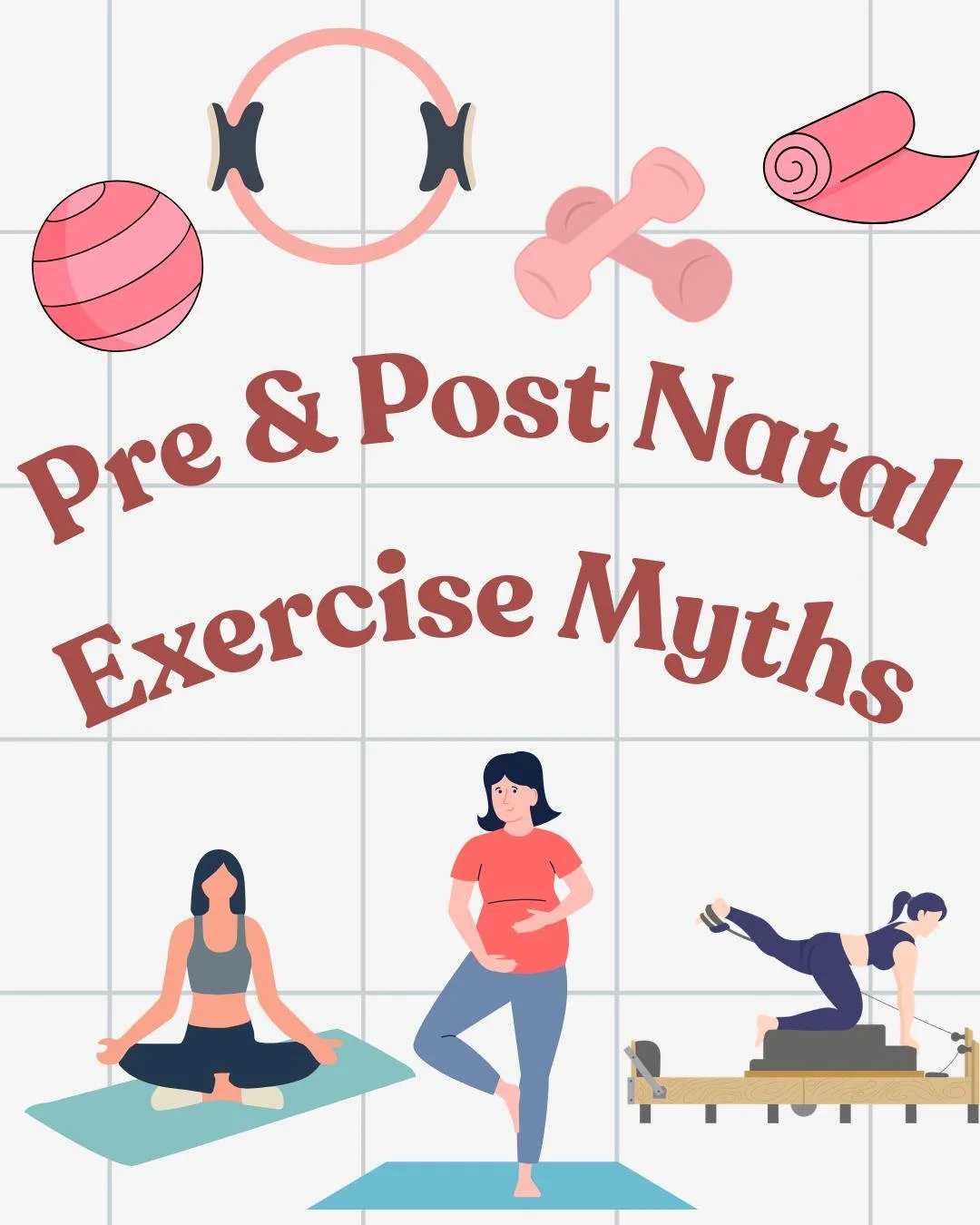 "Pre &amp; Post Natal Exercise Myths" along with the truths, beneficial exercises and what to avoid.
19 s