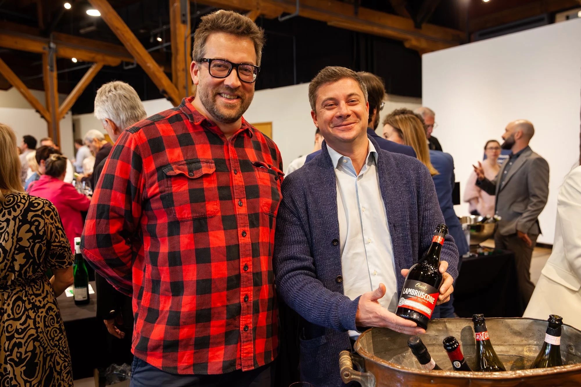 Tasting Lambrusco and learning from the winemaker at Top Drop Wine Festival in Vancouver