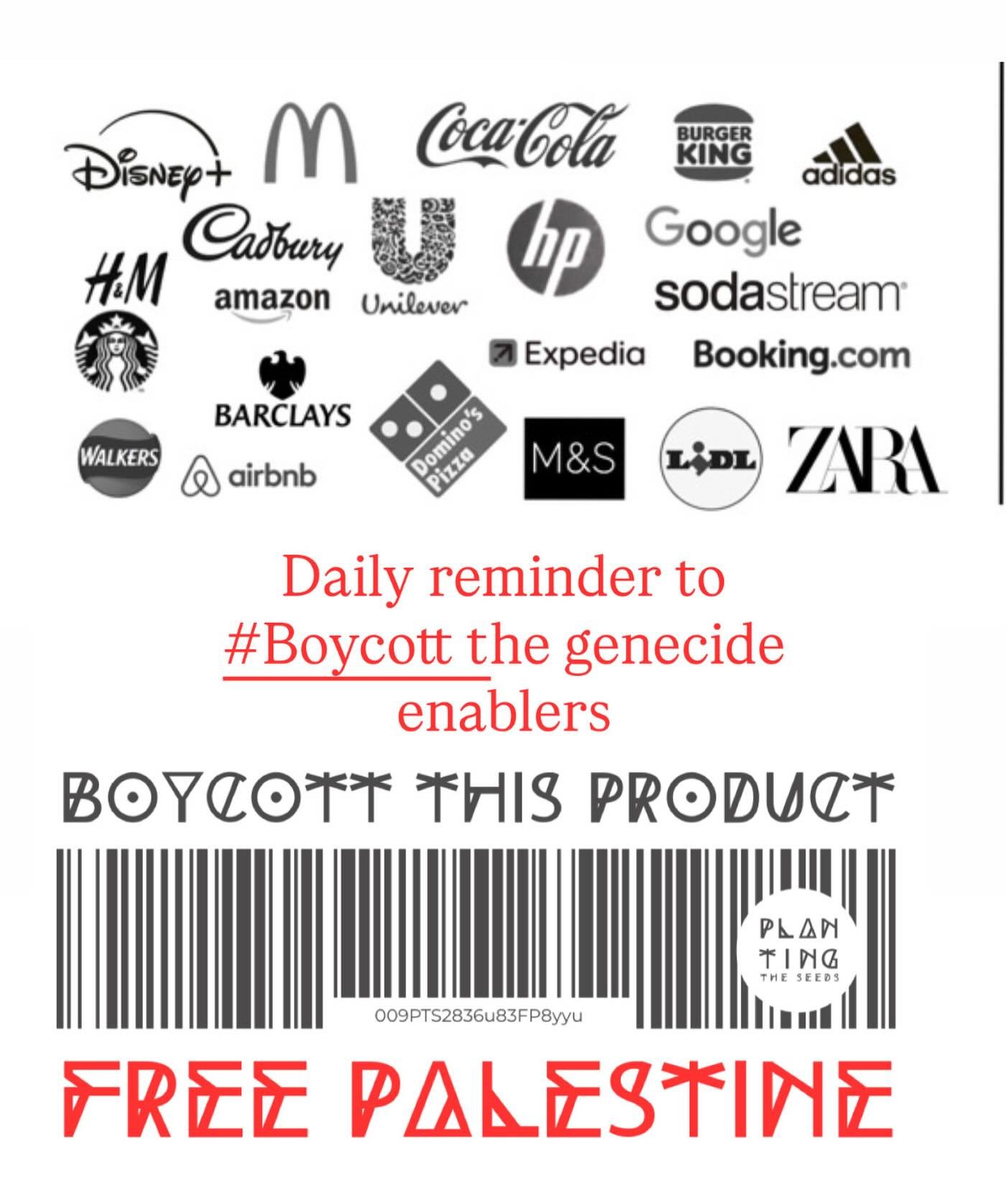 Download the apps! Follow the @bds.movement and hit them where it hurts! 

#PlantingYourSeeds with those who put people before profit is better for us all! Shop local and shop with purpose! 

Write &lsquo;Boycott&rsquo; in the comments and we&rsquo;l