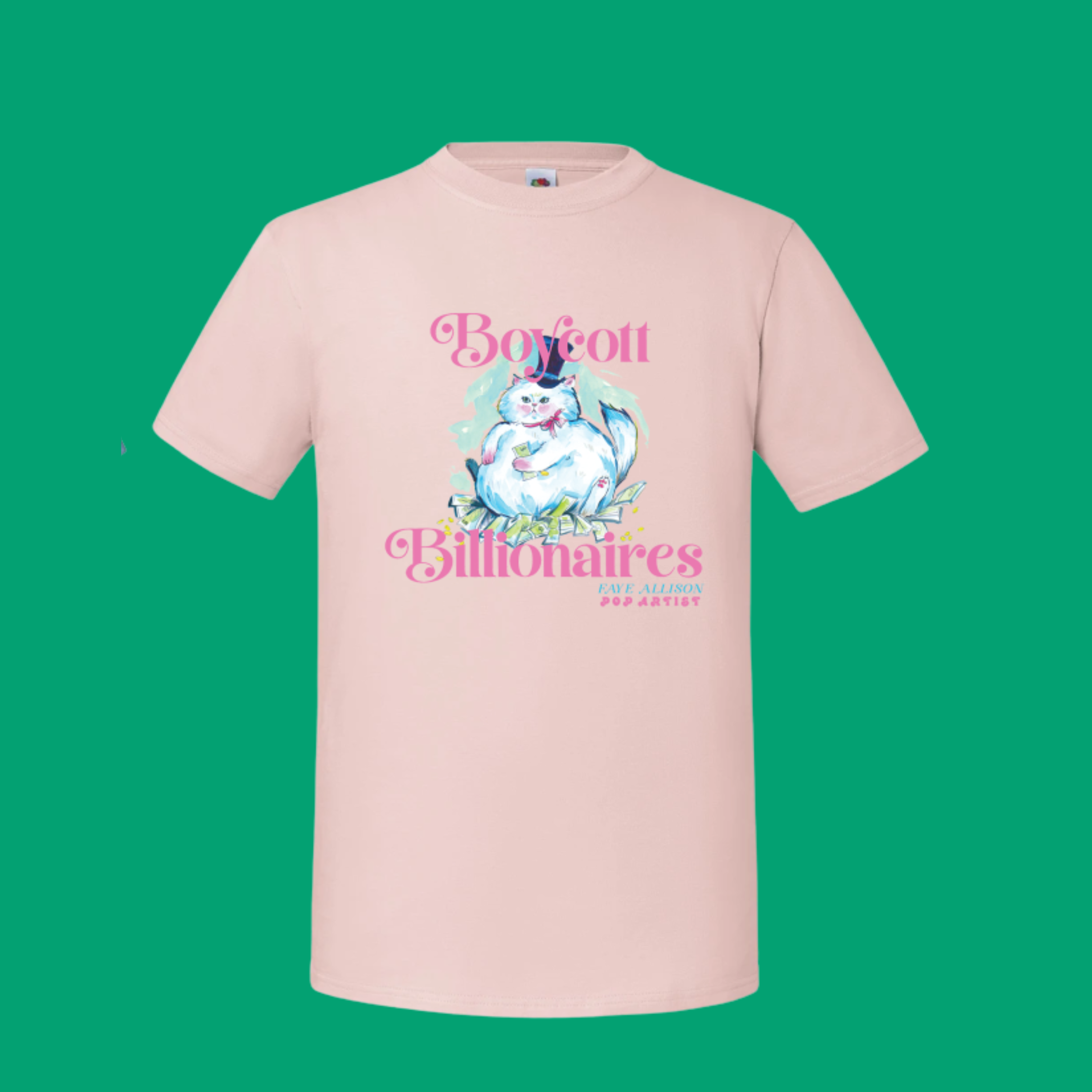 Boycott Billionaires PTS X Faye Allison Pop Artist Collab