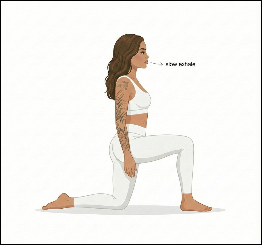 Kneeling hip flexor stretch
