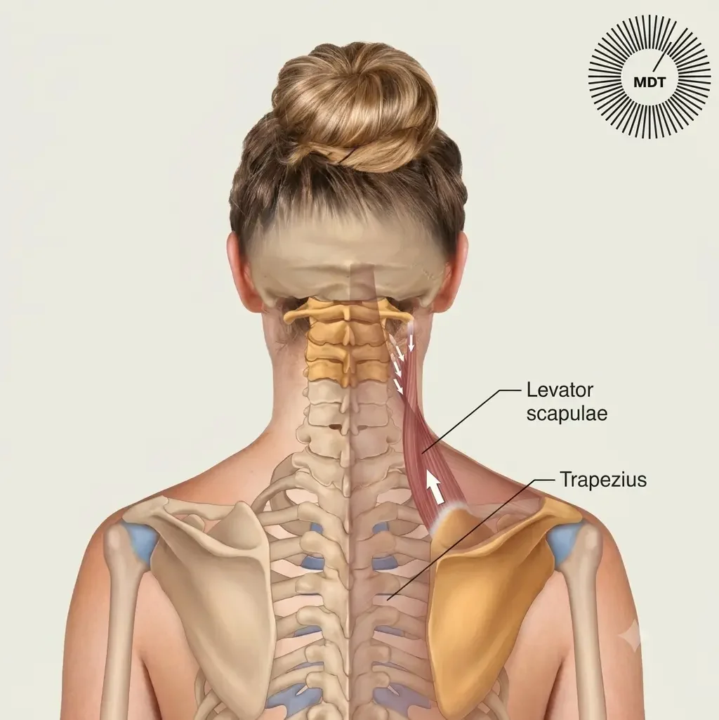 The upper trapezius can become overactive during computer work