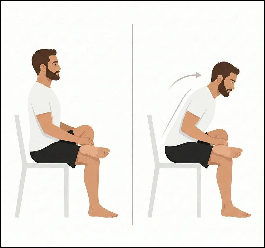 Seated figure-4 hip opener
