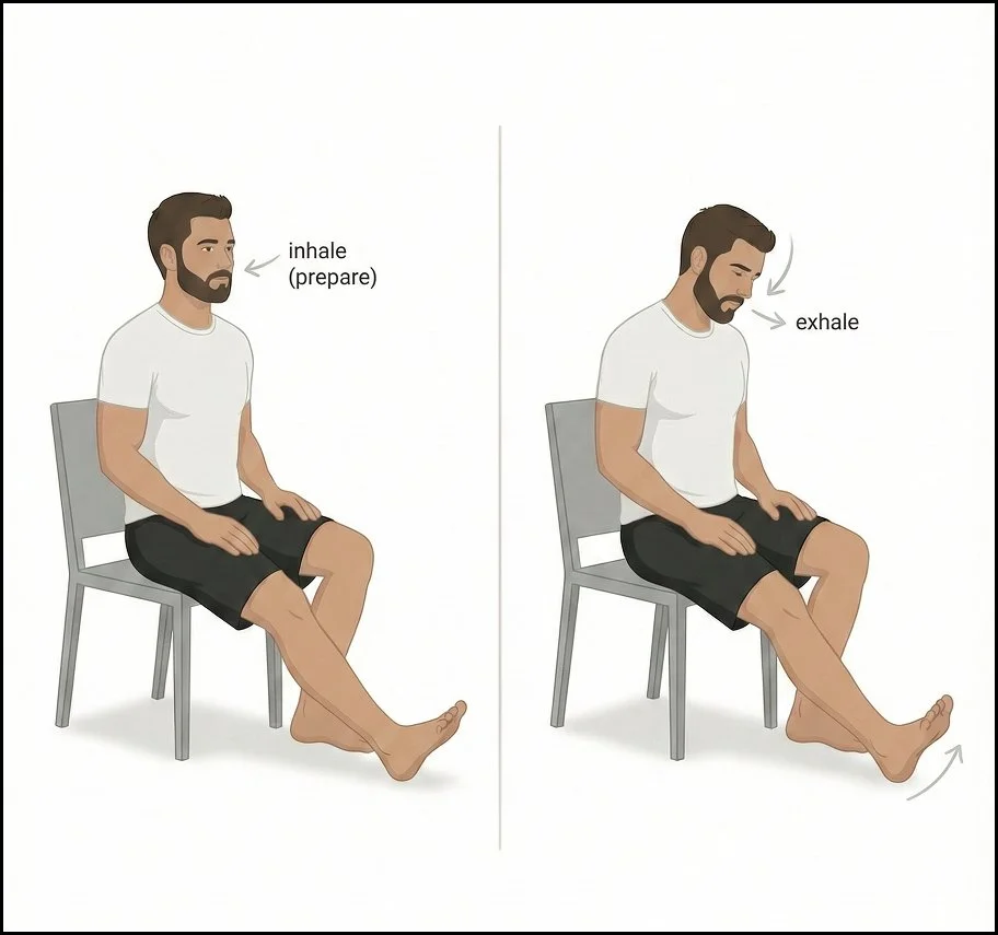 Seated hamstring stretch