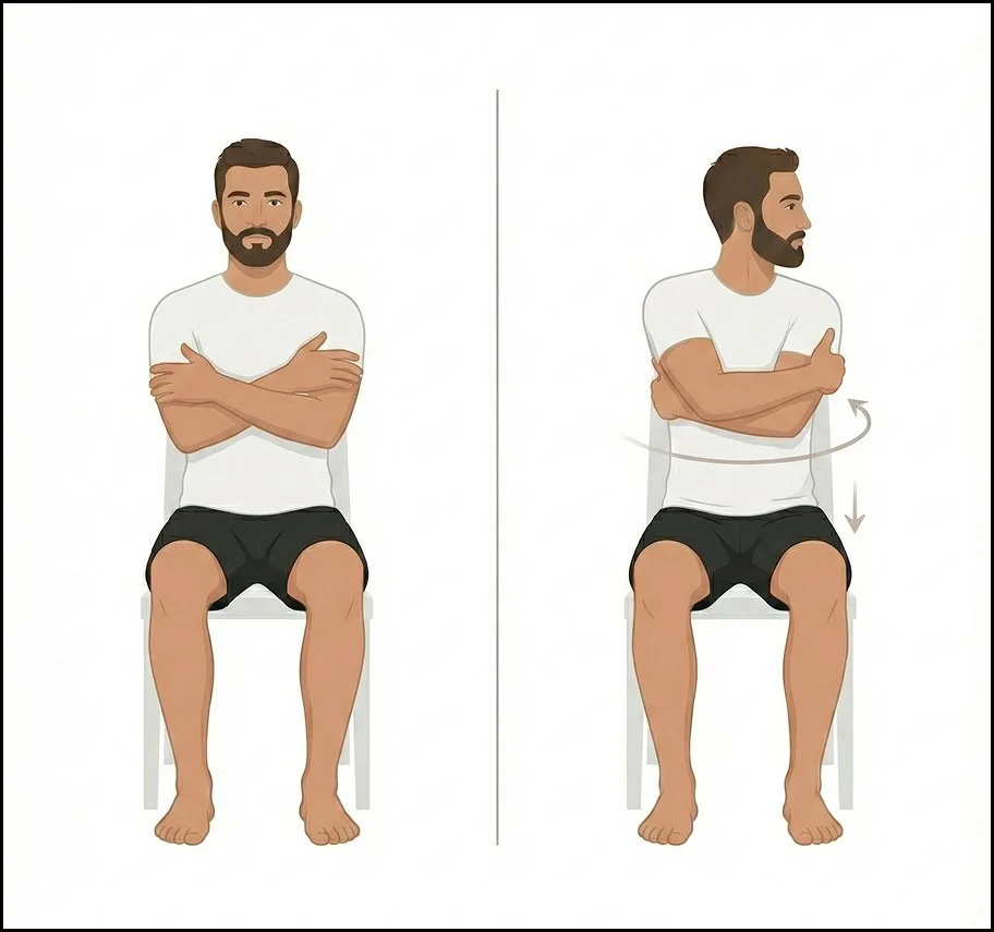 Seated trunk rotations