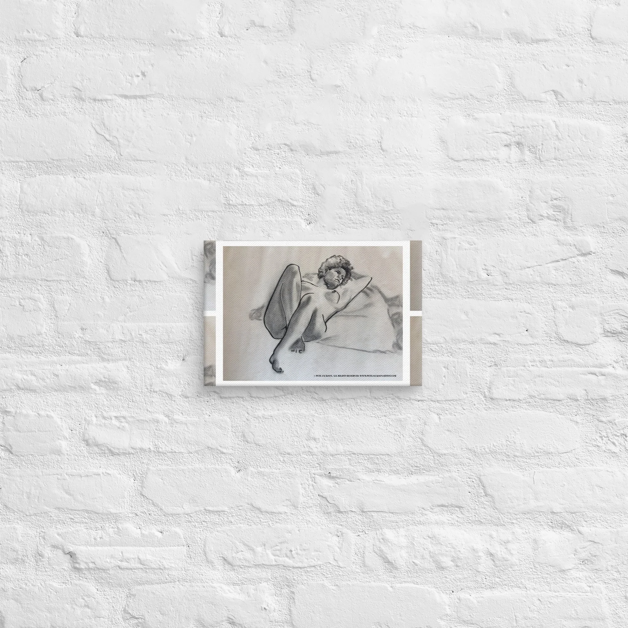 Jasmine - Life drawing charcoal on canvas