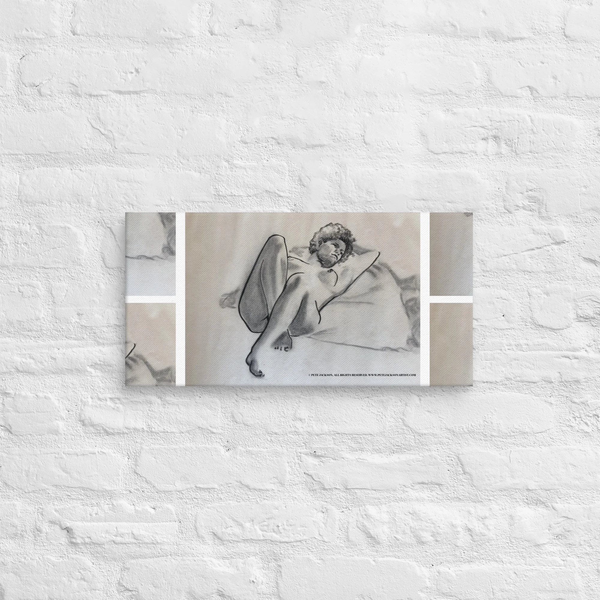 Jasmine - Life drawing charcoal on canvas