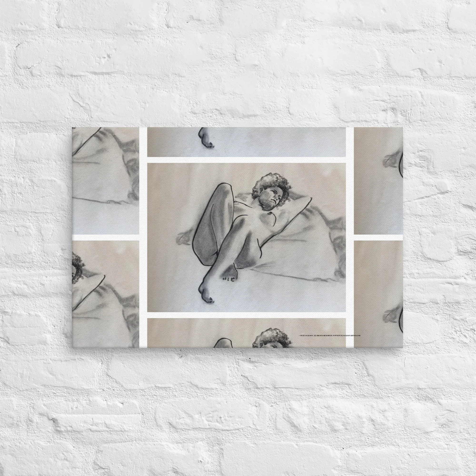 Jasmine - Life drawing charcoal on canvas