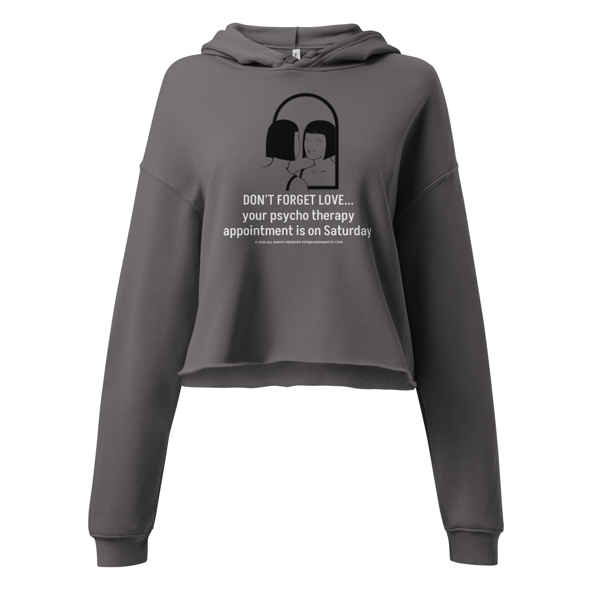 PEMA GenZ Humor - Crop Hoodie/Design II