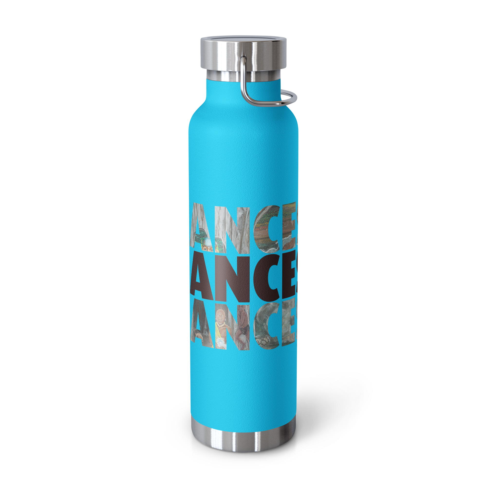 Sawubona Inlay Ancestors Copper Vacuum Insulated Bottle by Pete Jackson
