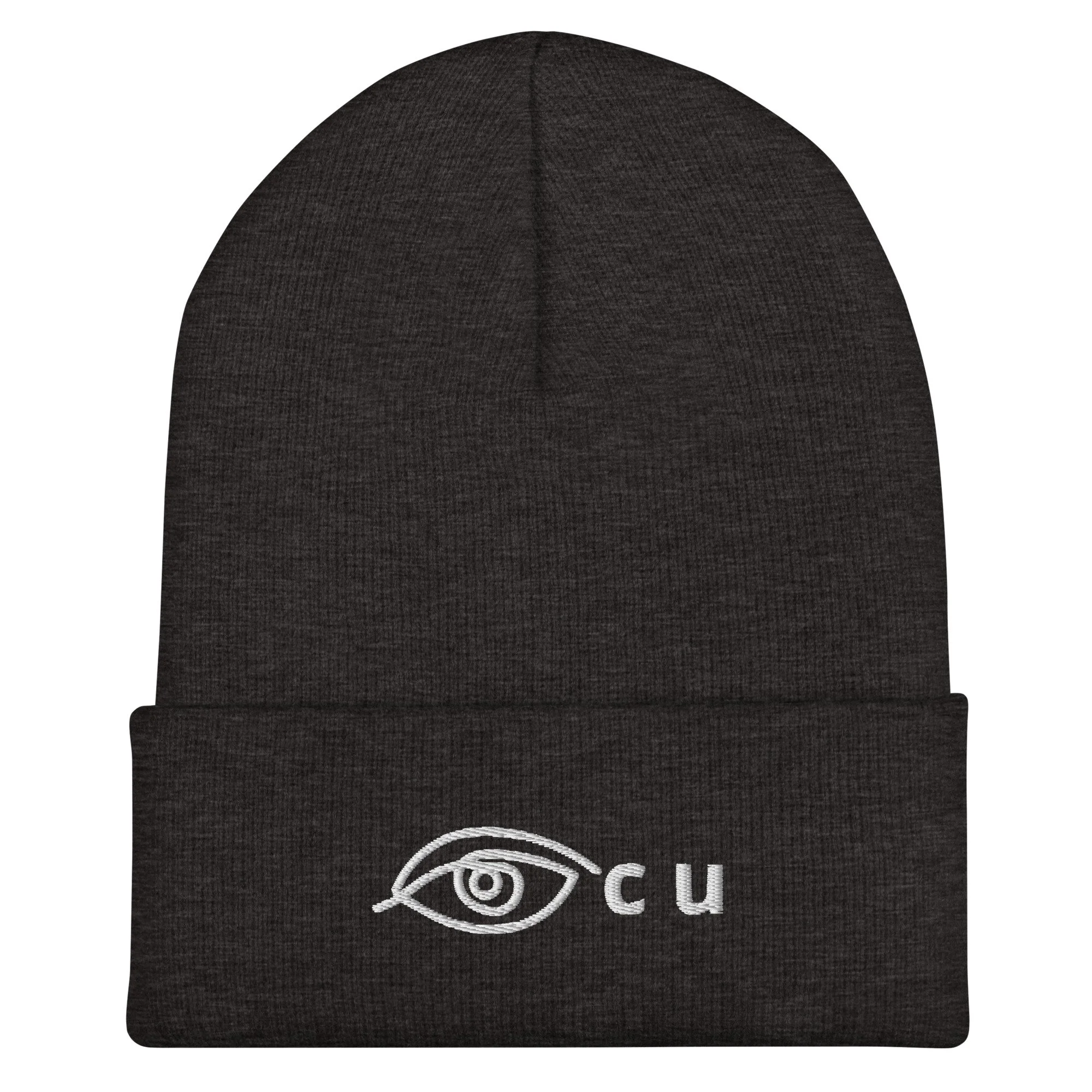 "Eye C U" Cuffed Beanie by Pete Jackson