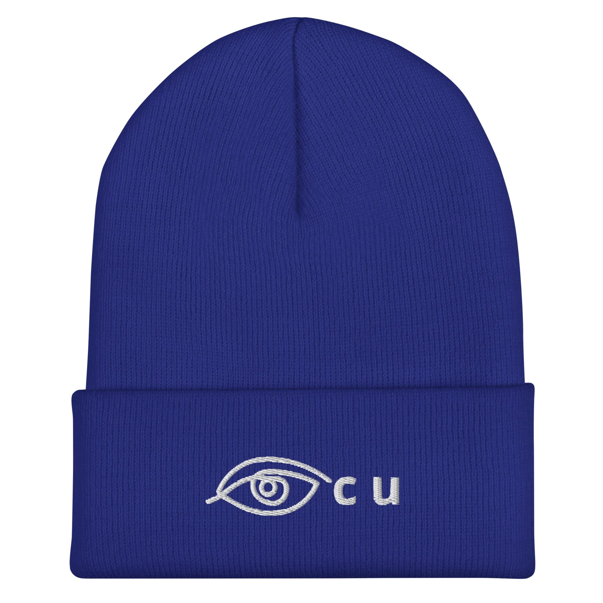 "Eye C U" Cuffed Beanie by Pete Jackson