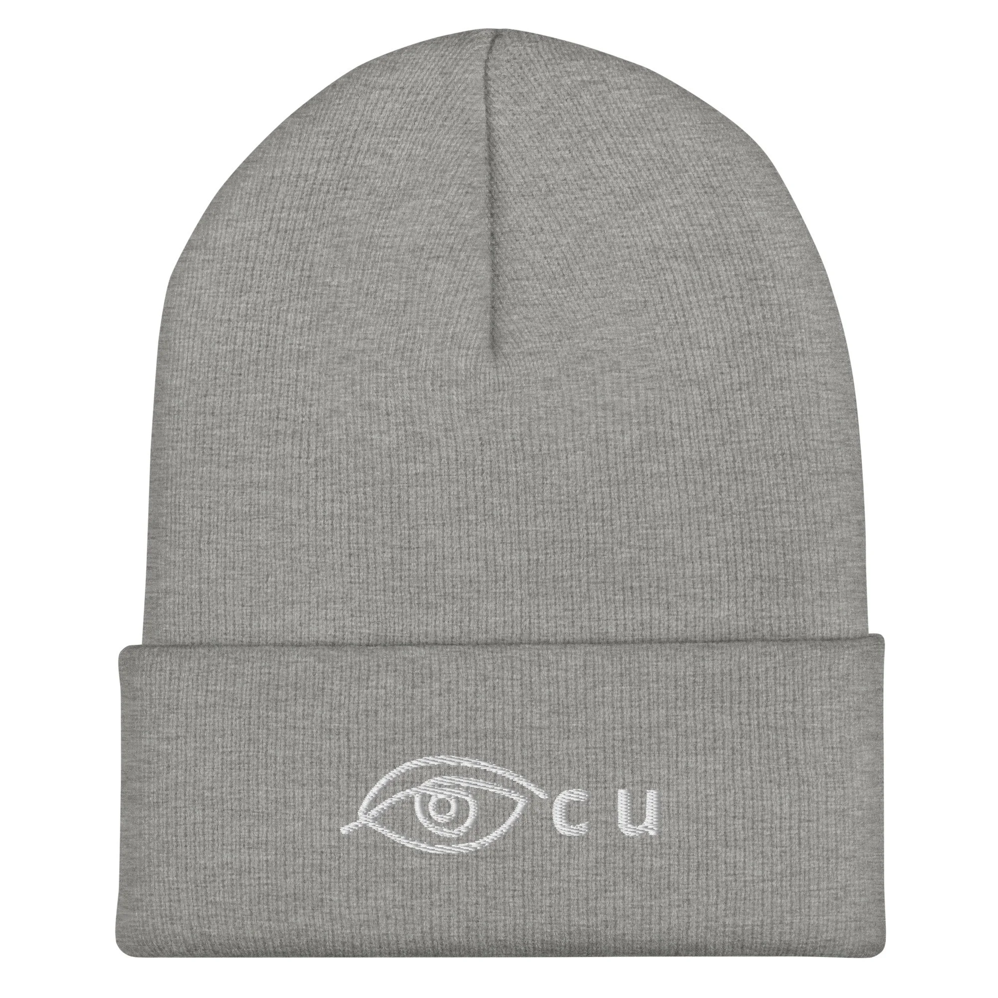 "Eye C U" Cuffed Beanie by Pete Jackson