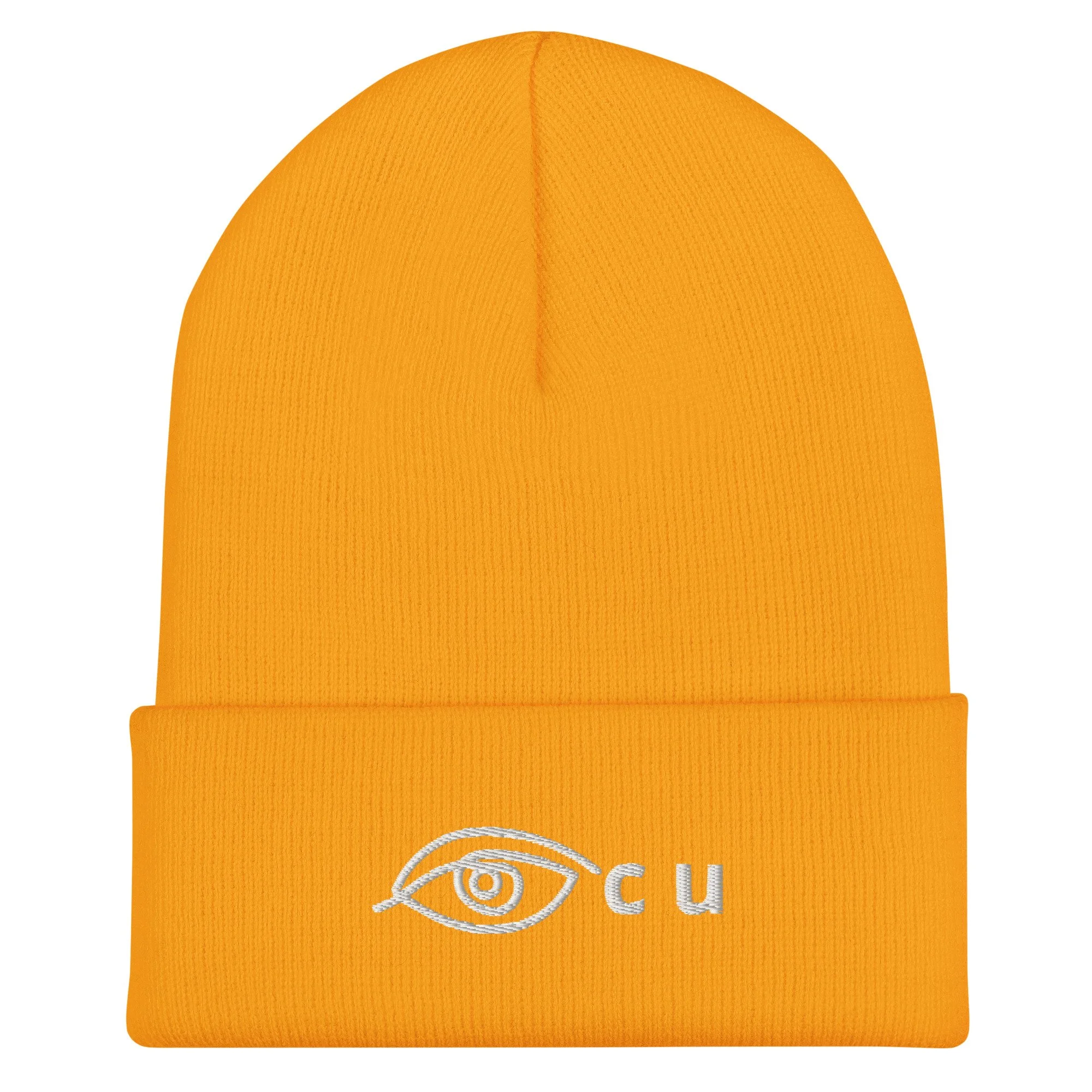"Eye C U" Cuffed Beanie by Pete Jackson