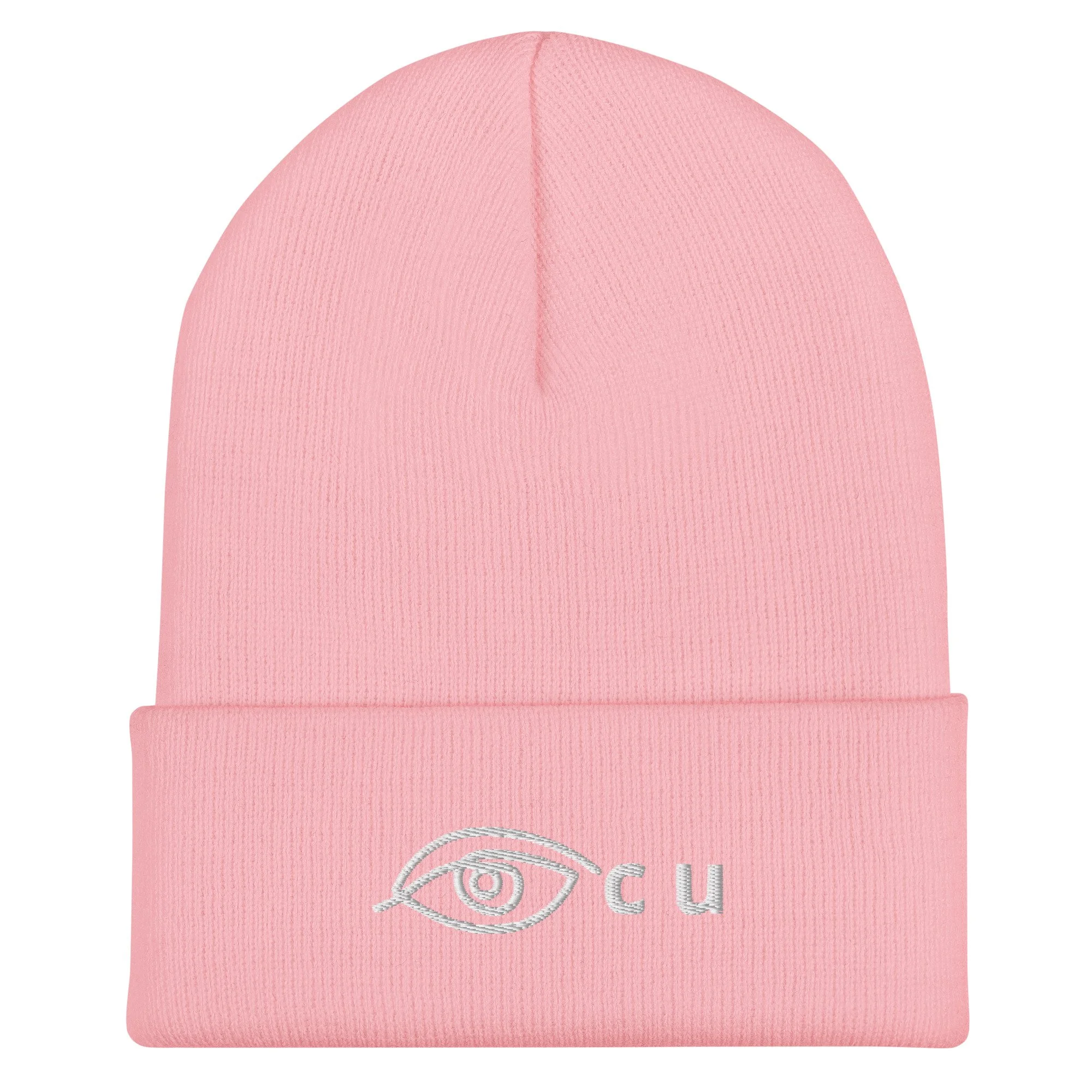 "Eye C U" Cuffed Beanie by Pete Jackson
