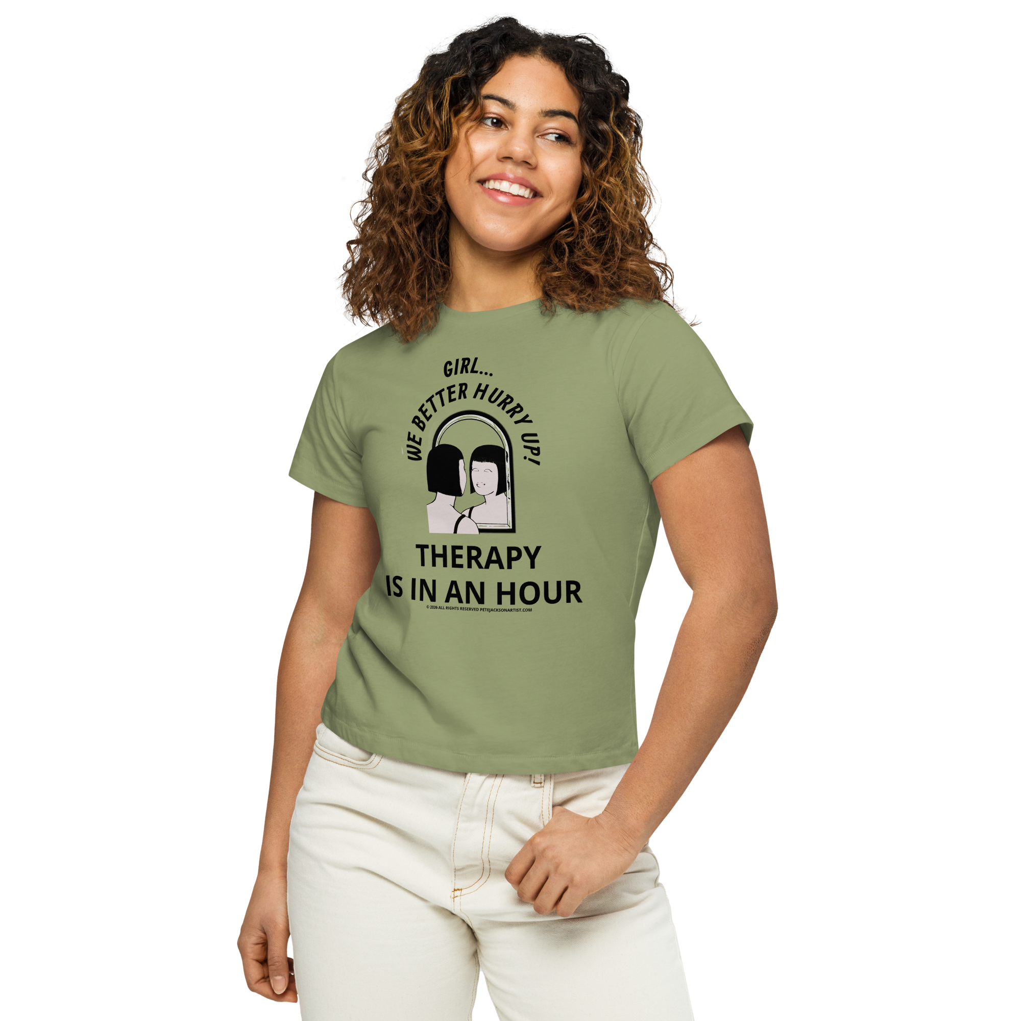 PEMA GenZ Humor - Women’s High-waisted T-shirt/Design II