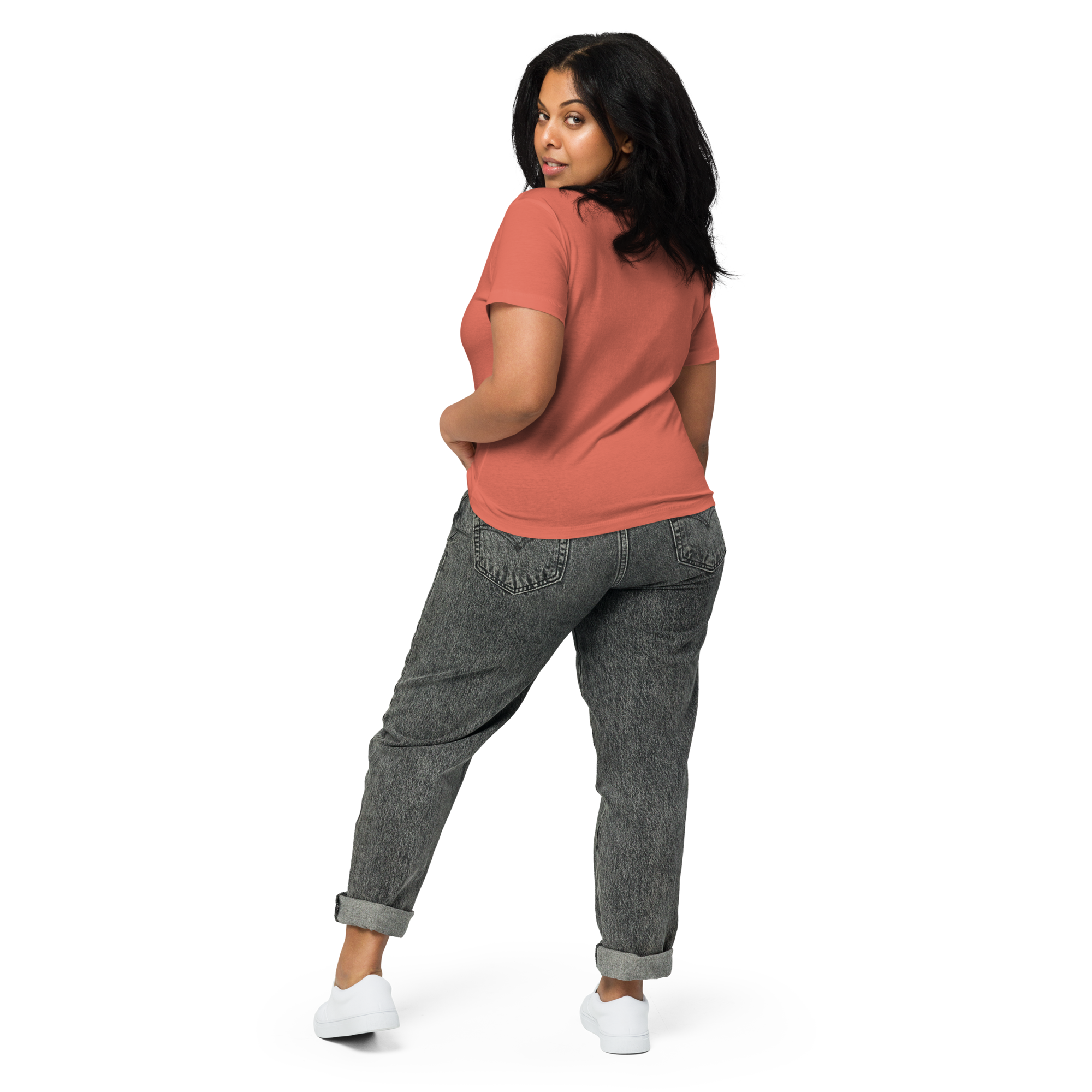 womens-high-waisted-tee-red-sorbet-back-2-6a5020b145ffb.png