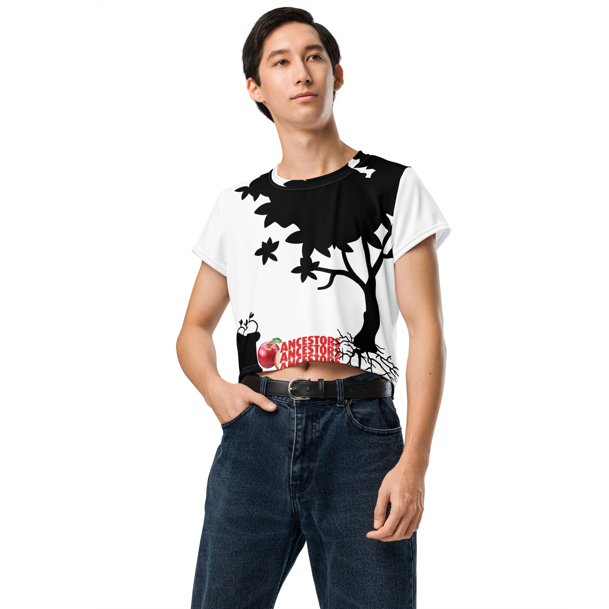 Ancestors All-Over Print Crop Tee