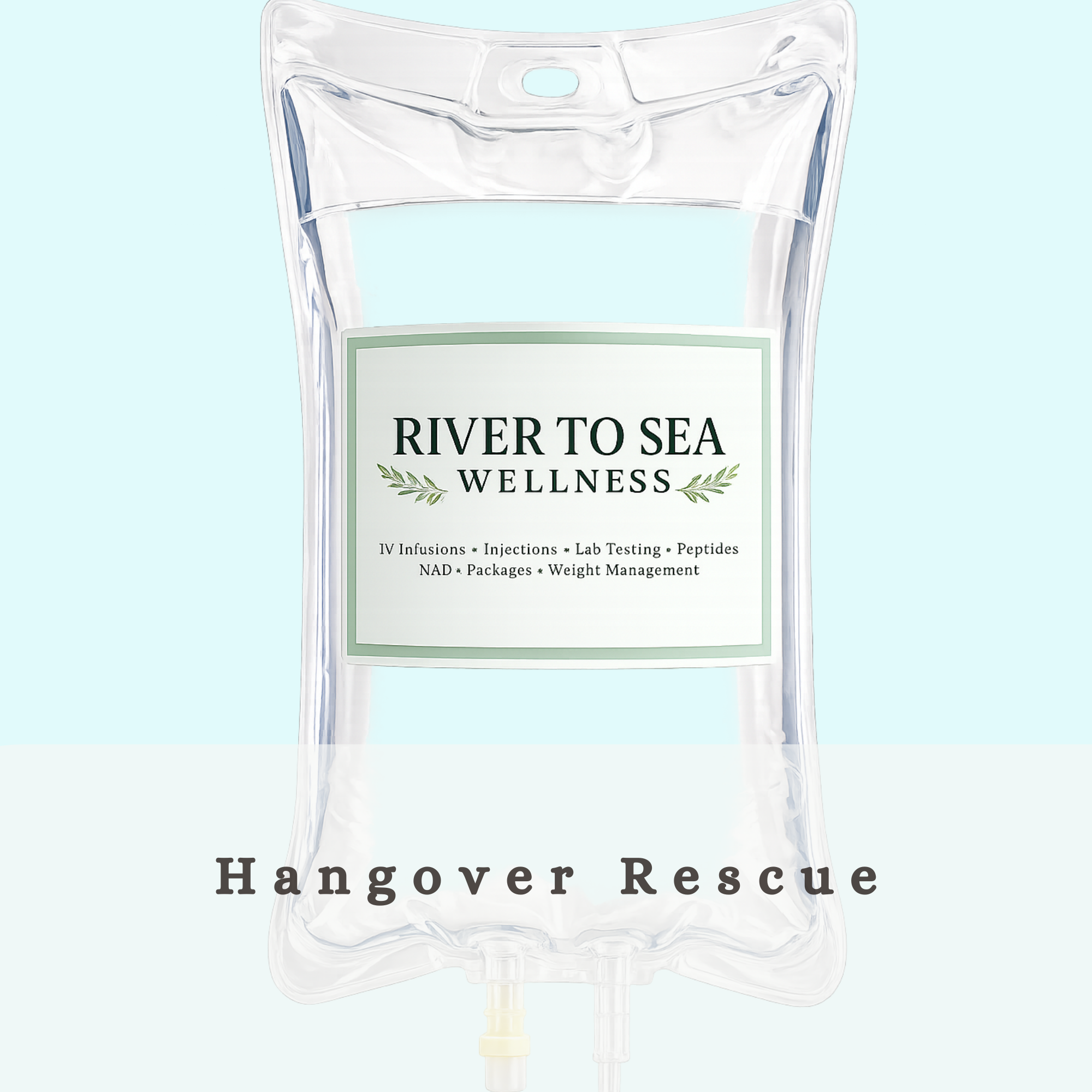 Hangover relief IV infusion. Hangover symptom relief from headache, nausea