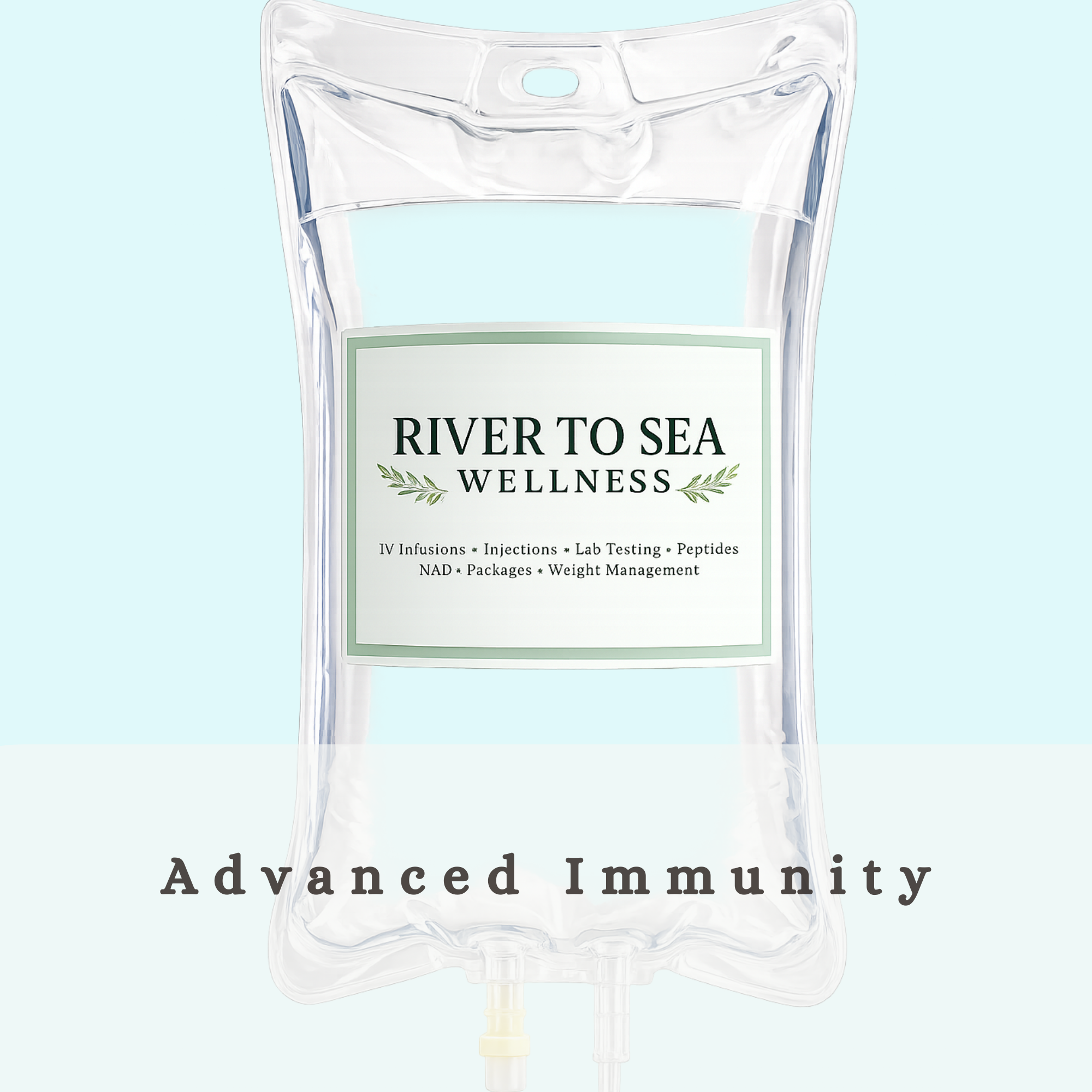 Advanced Immunity IV infusion for immune support. Vitamin C, zinc, glutathione