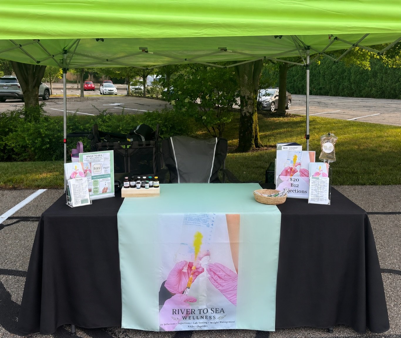 Community wellness events offering IV infusions, injections, lab testing, hormone testing, peptides in Stark County, Ohio.