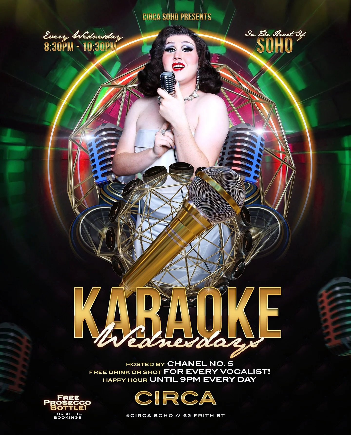 KARAOKE RETURNS TONIGHT!

OHHH SOHO, READY TO SING YOUR HEART OUT!?

That&rsquo;s riiiiiiight huns, our mid-week hump day is going&hellip; KARAOKE!

Grab that mic, sissy that walk, and show Soho what you&rsquo;re made of. 

🎤 CIRCA KARAOKE WEDNESDAY