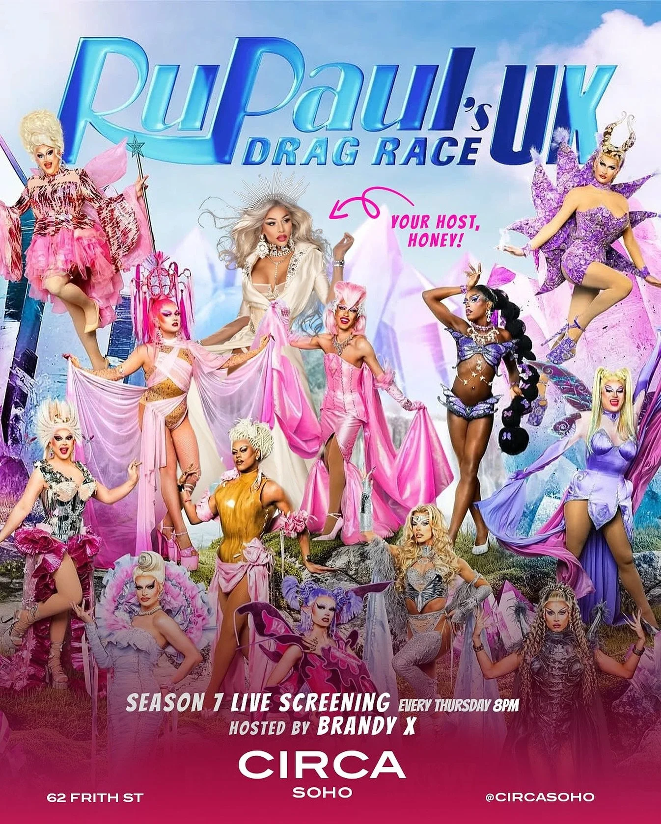 ohhh honeys, START THOSE ENGINES!

RuPaul&rsquo;s Drag Race UK Season 7 returns THURSDAY - and EVERY THURSDAY - until a new UK winner is crowed!

Watch it LIVE at Circa Soho, hosted by the gorgeous Brandy X, from 8pm!

Queen Brandy herself will be do