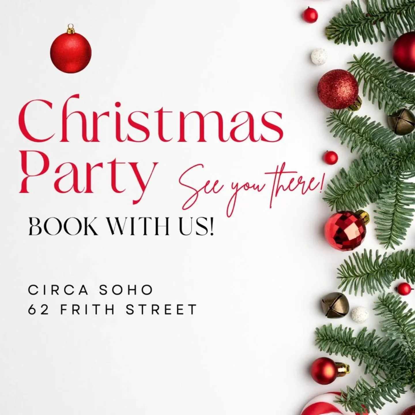 Book it, love it, repeat it.
Please drop us a Dm to inquire about private hires at our wonderful venue @circasoho. 
May the spirit of Christmas fill your glass with happiness. 
 ❤️