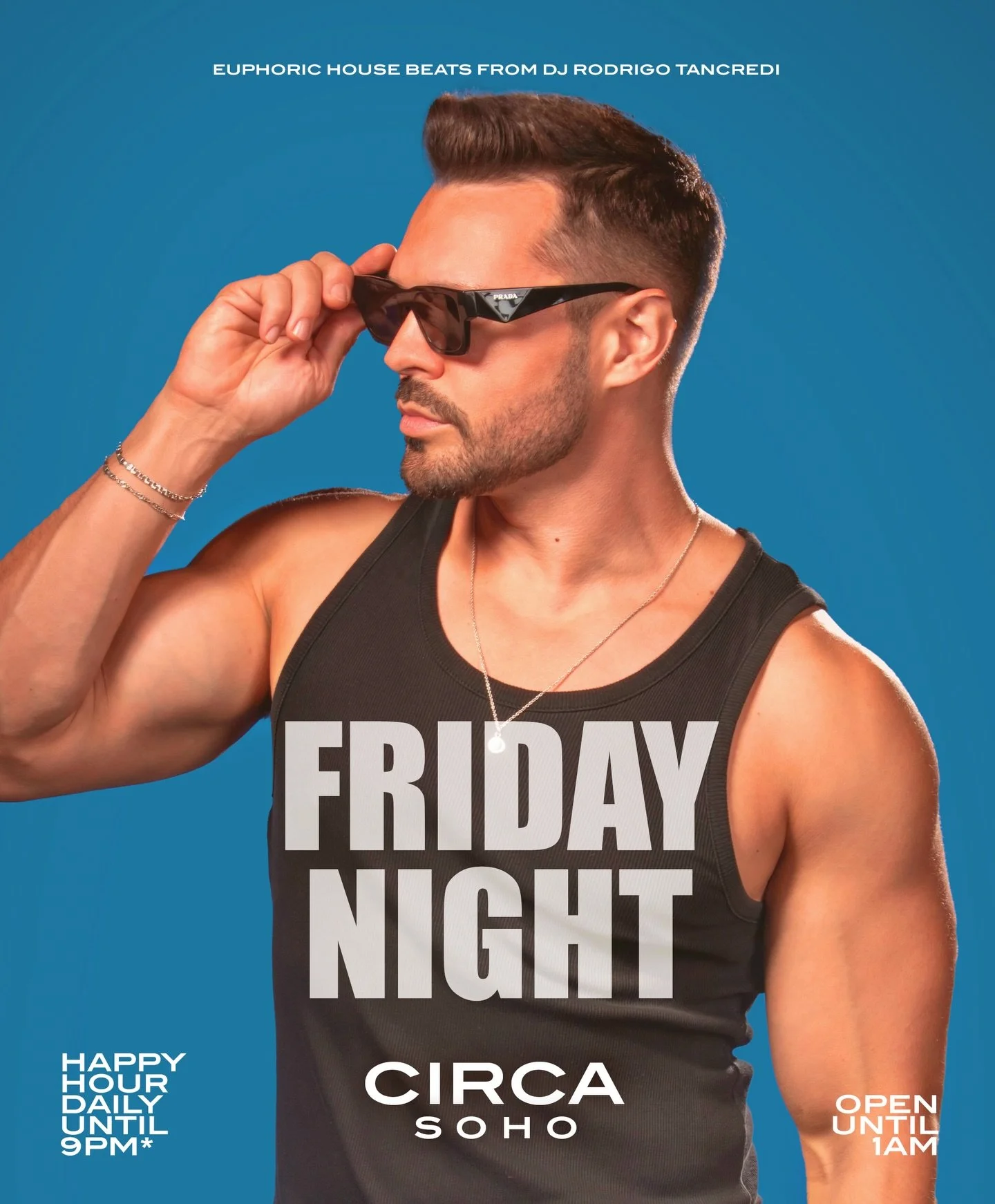 OH HELLO FRIDAY - WE MISSED YOU! 

Time to tear up the weekend with our Friday resident DJ Rodrigo Tancredi on decks all night!

⏰ OPEN UNTIL 1AM ⏰

🍸 HAPPY HOUR UNTIL 9PM 🍸

See you on Frith St, gorge. 💋