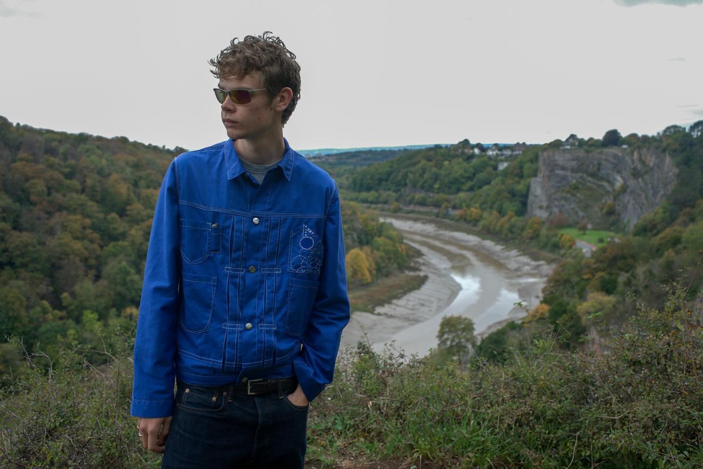 The Kitchin Jacket

Blue cotton twill, off-white stitching, metal hardware, cheeky lighter pocket, hand embroidered chest pocket using offcuts. and what feels like a hundred more features. This jacket took a few weeks to design, draft and construct, 