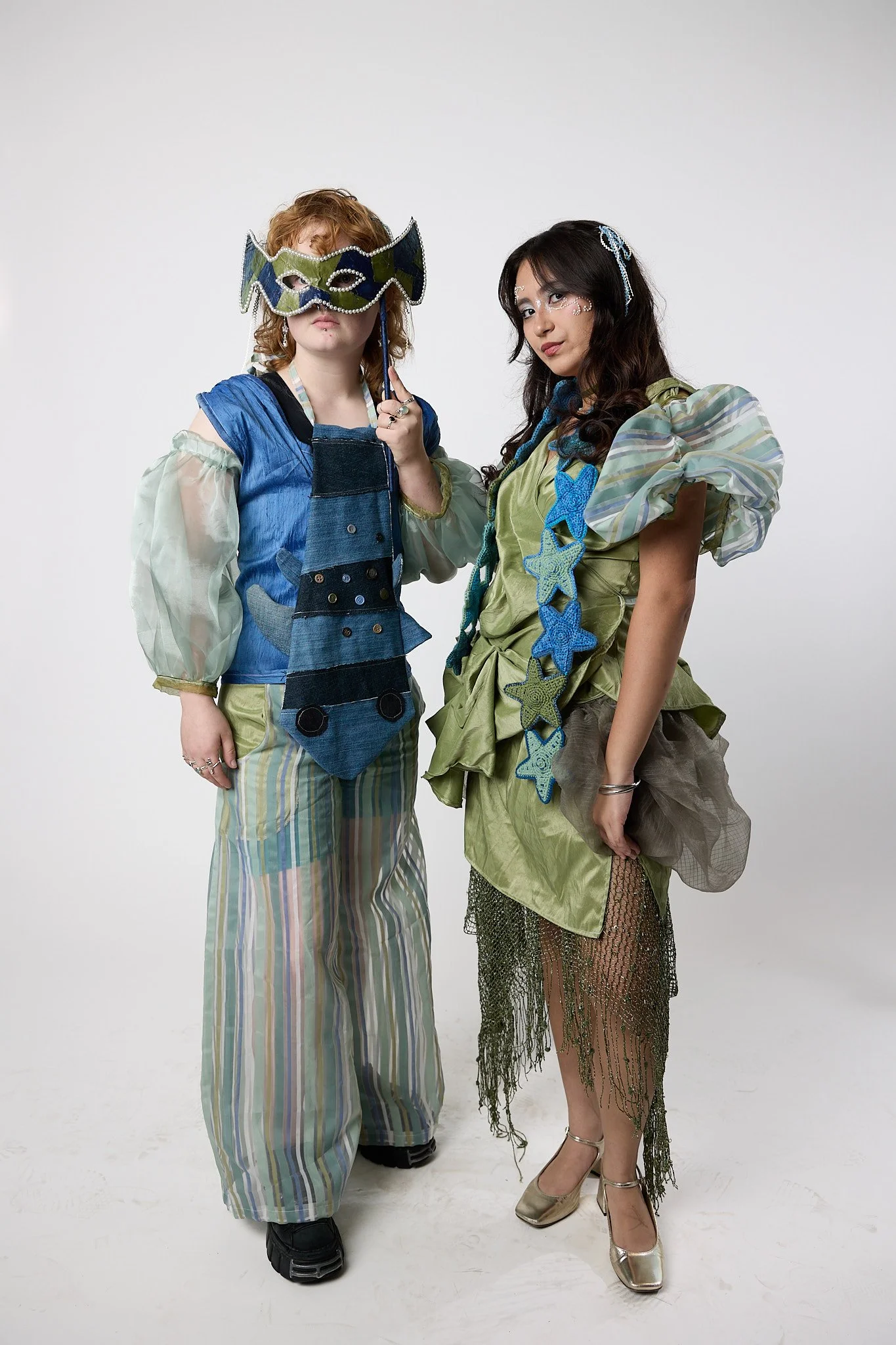 Reuse on the Runway '25, designed by Ava Darilek, modeled by Ava Darilek and Sara Berglund