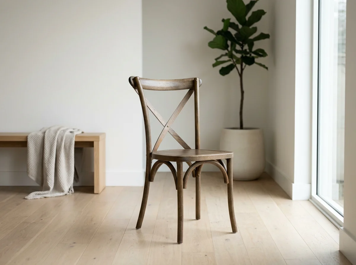 fruitwood crossback chair
