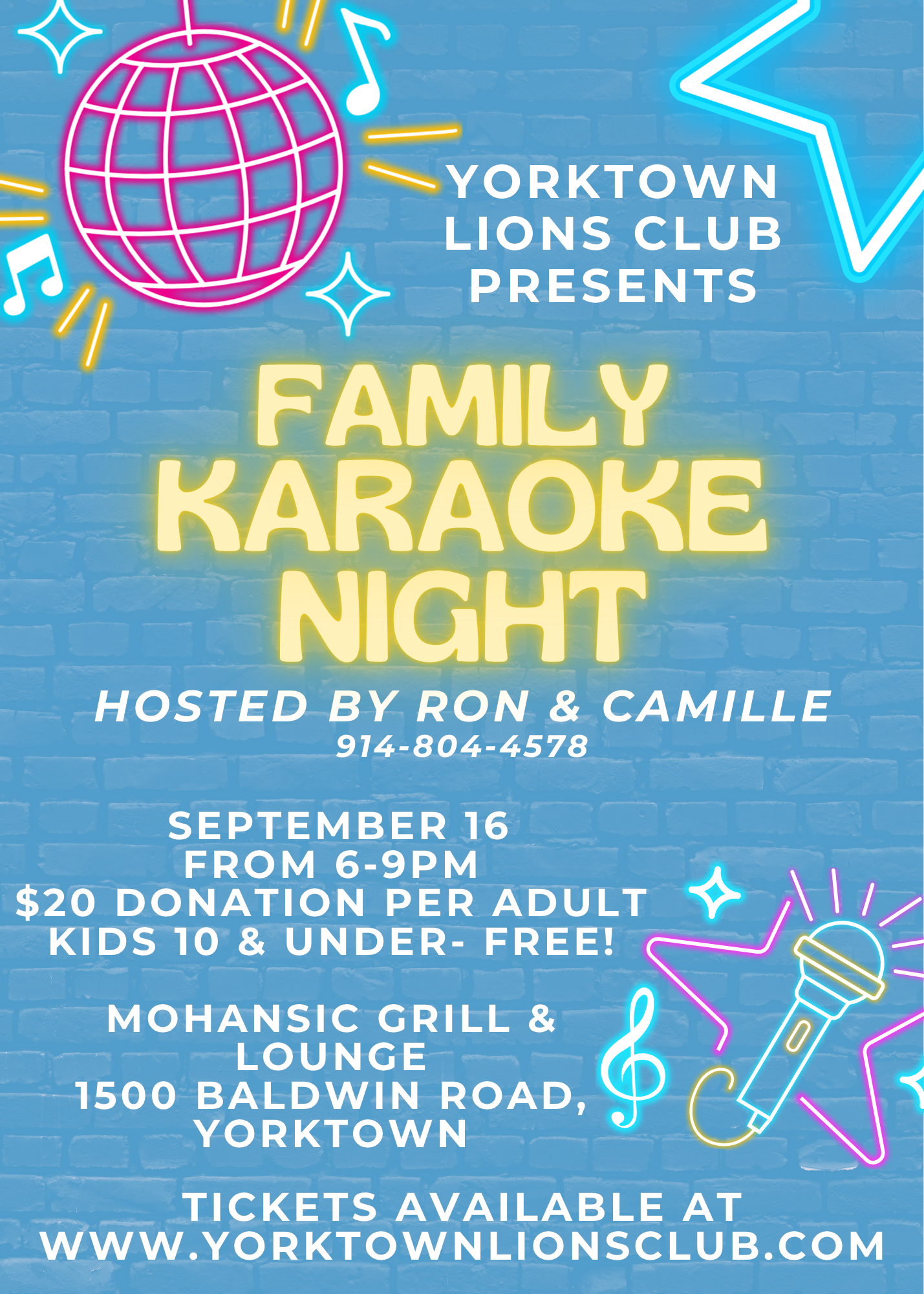 Lions Karaoke Night