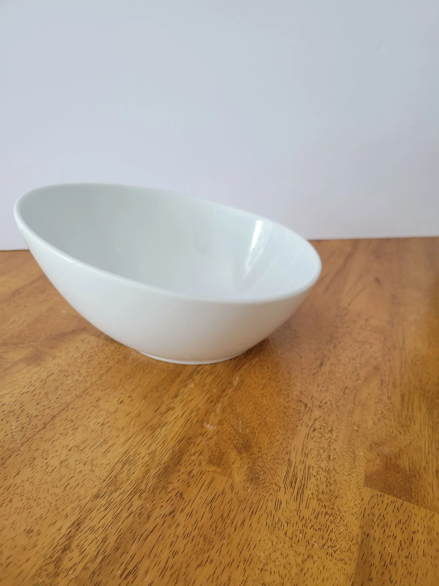 Asymmetrical, Porcelain Soup Bowl
