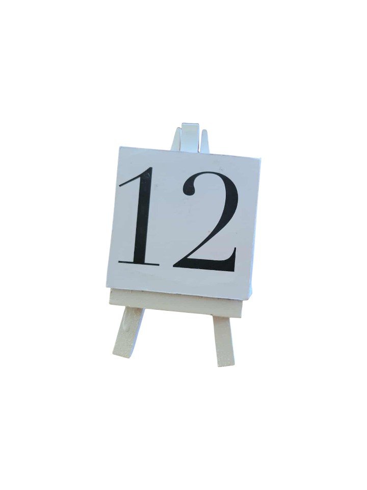 Table Number Easels