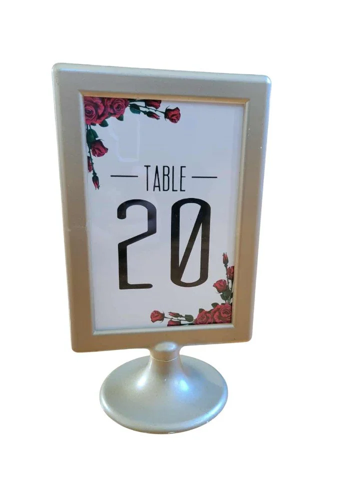 Table Number Picture Frames
