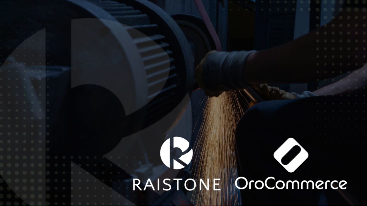 Banner header graphic created for a co-branded blog between Raistone and Oro Commerce.