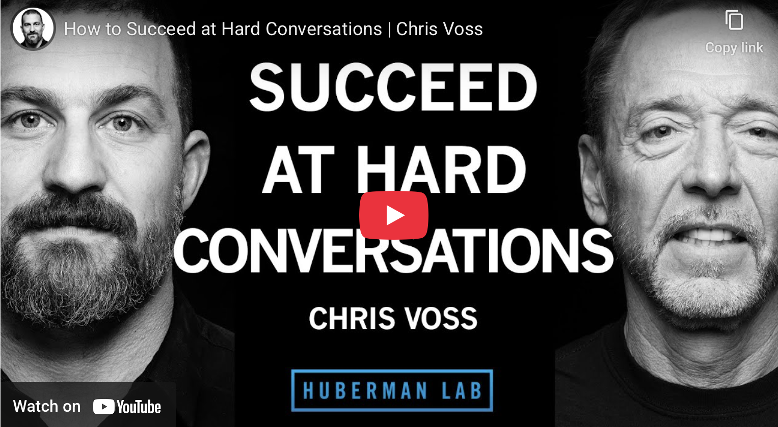 Conversation with Chris Voss - former FBI agent who taught negotiation courses at Harvard and Georgetown Universities.