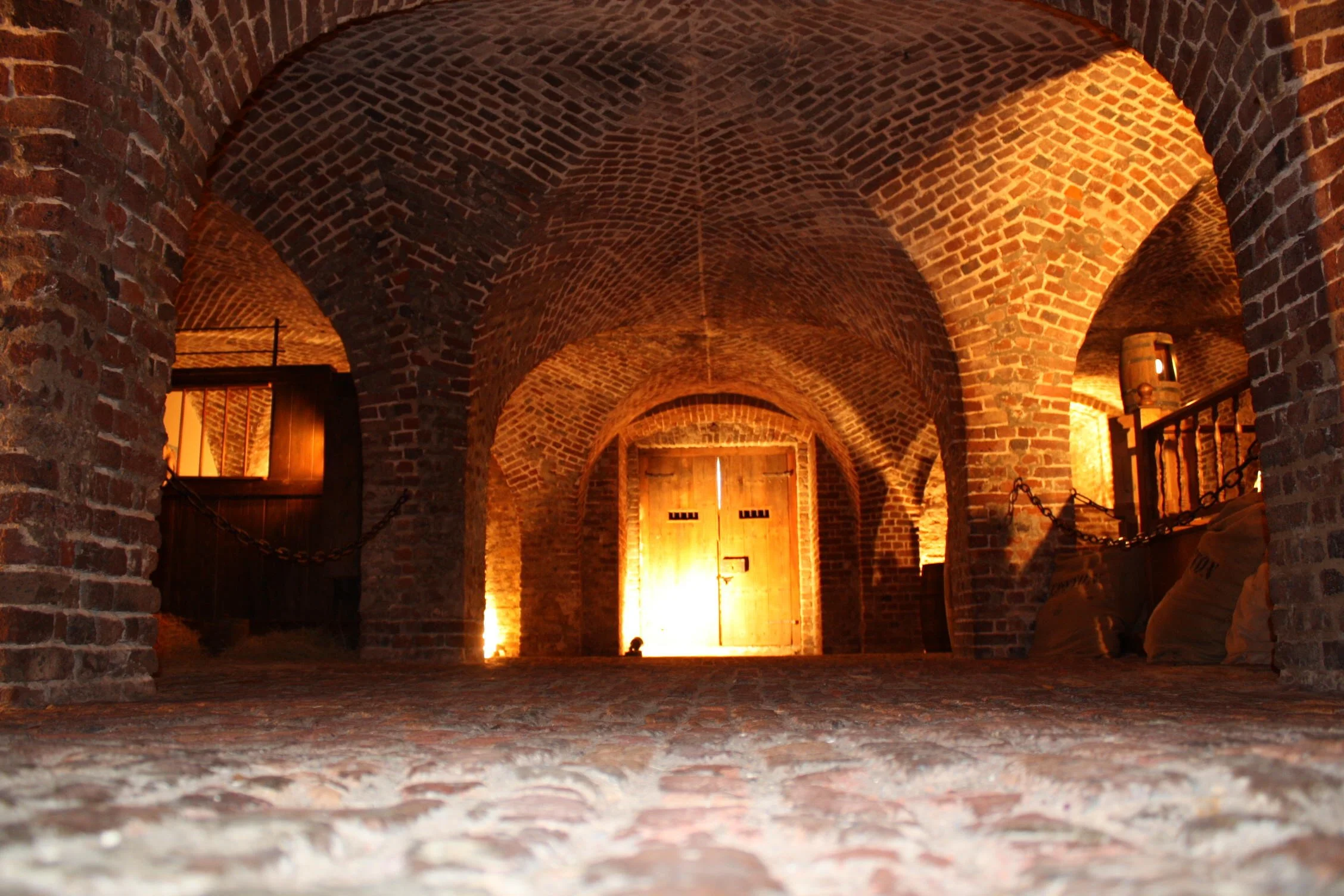 Haunted Provost Dungeon in Charleston, SC. Provost Dungeon after dark ghost tour.