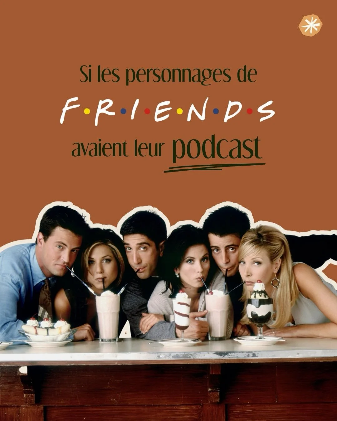 Un exercice rigolo pour lequel on analyse la vibe et les obsessions du cast de Friends. 

Quel podcast correspondrait &agrave; chacun d&rsquo;entre eux ? Qu&rsquo;est-ce qui mettrait en lumi&egrave;re ce qu&rsquo;ils ont &agrave; raconter et pourquoi