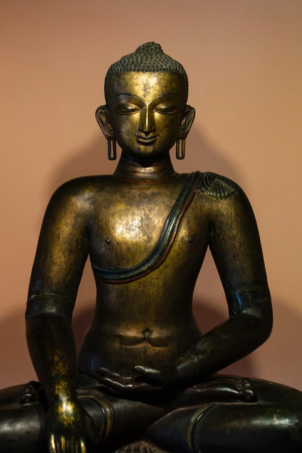 A Buddha statue in the Patan Museum in Nepal