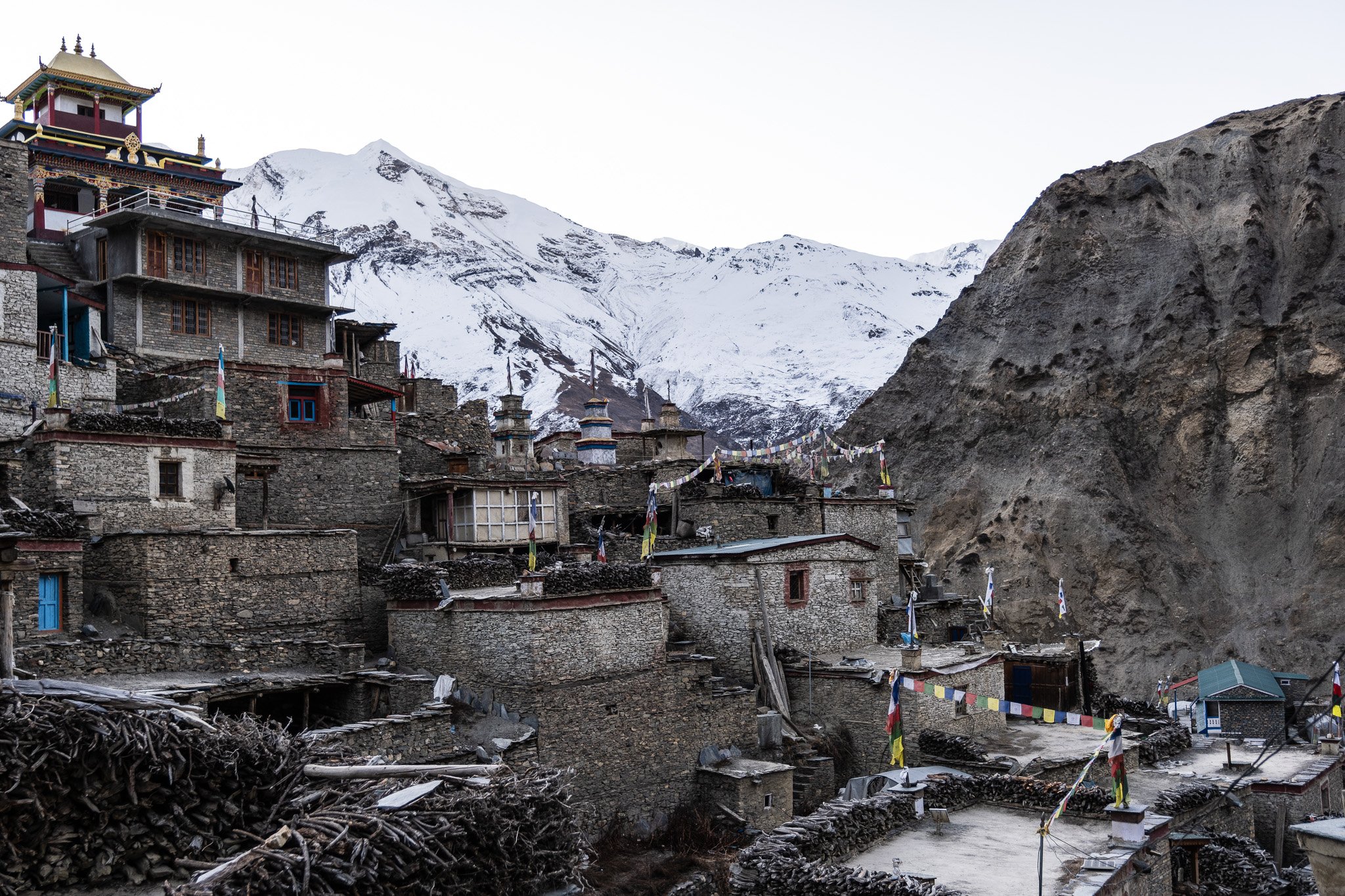 The village of Phu on the little explored Nar Phu trek