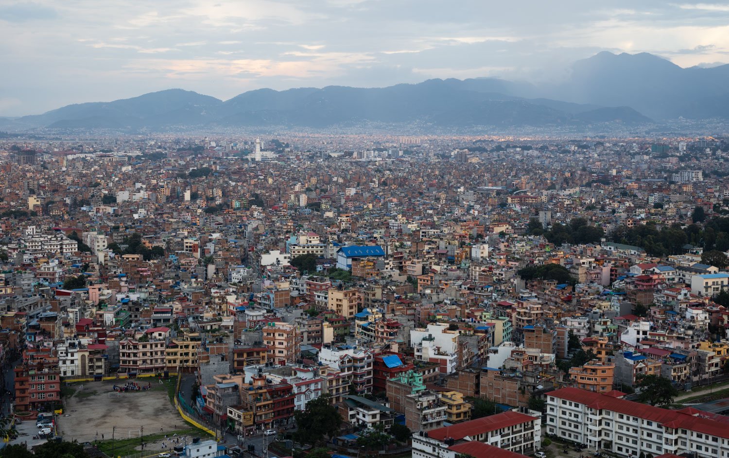 Sunset view of Kathmandu from Swayambhunath (Monkey Temple)